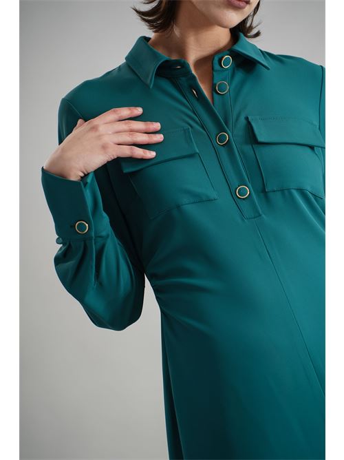 Abito in crepe GM by Gai Mattiolo | GM3595VERDE
